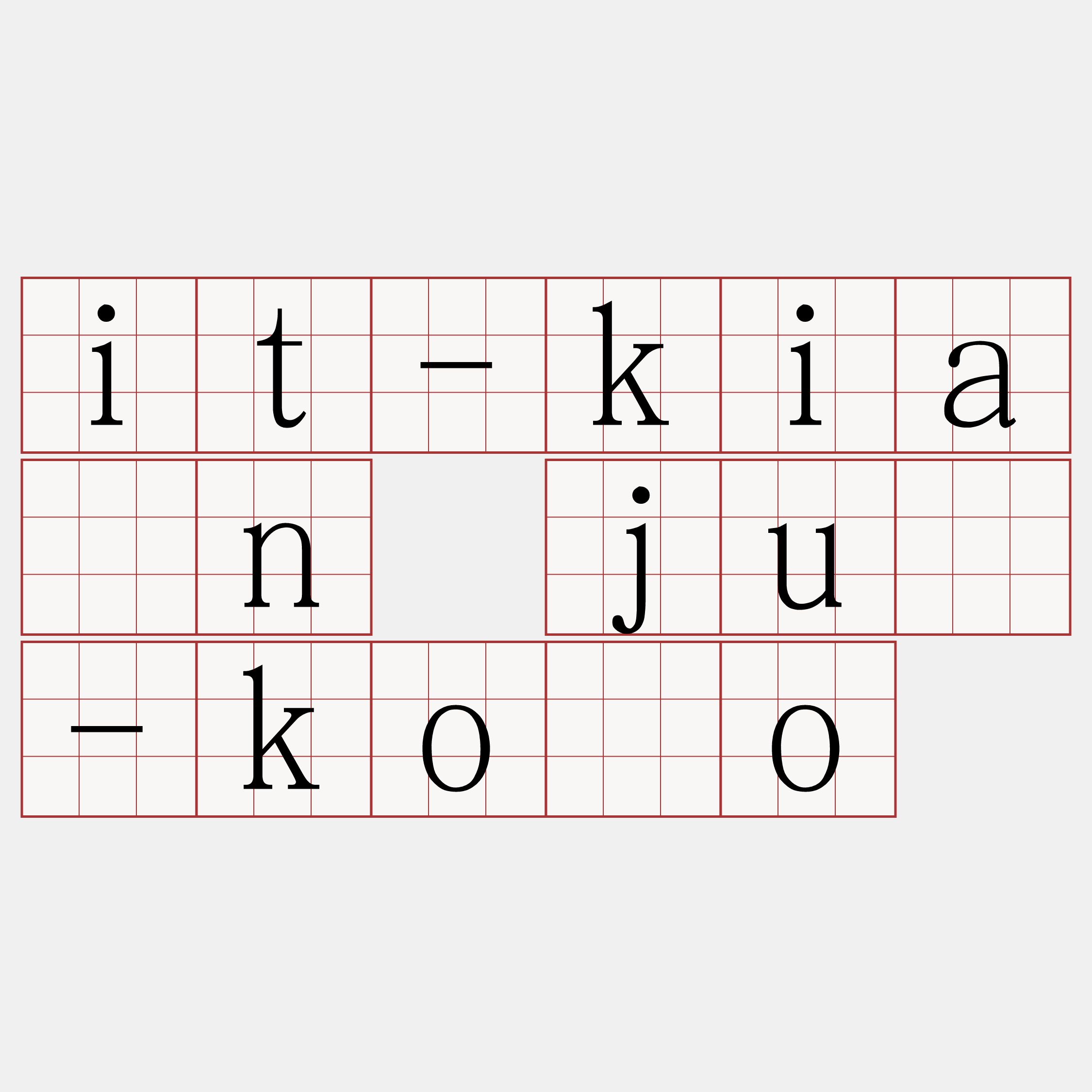 it-kiàn jû-kòo